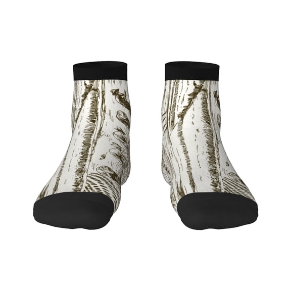 Rateoe Rice Harvest Pattern Quarter Crew Socks,Toe Seamed Ankle Socks,Cotton Cushioned Breathable Athletic Crew Sports Socks