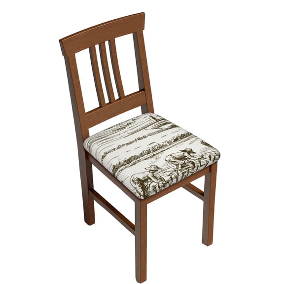 Rateoe Rice Harvest Pattern Square Couch Cushion Covers, Sofa Furniture Protector Slipcover with Bottom Tie rope, Soft Non-Slip Non-Wrinkle Non-Sticky-Two Pieces