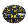 thumbnail image 1 of Rateoe Rock Your Socks Pattern Round Bar Stool Seat Covers,Washable Stool Cushion Slipcover Elastic Bar Chair Covers for 12-14 Inch Chair -14 inch, 1 of 7