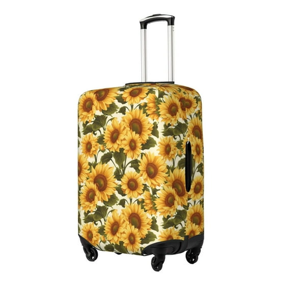Rateoe Romantic Elegant Sunflower Printed Luggage Cover, Suitcase Protector Fits 18-32 Inch Luggage-Large