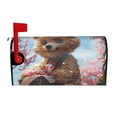 thumbnail image 1 of Rateoe Romantic Floral Bear Printed Mailbox Covers - Easy to Install Fall, Winter, Spring, Summer Mailbox Cover - Weather and UV-Resistant Mailbox Decor - Mailbox Magnetic Covers-21x18 in, 1 of 8