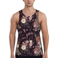 thumbnail image 1 of Rateoe Romantic Paris Pattern Sleeveless Gym Shirt Muscle Tee Breathable Workout Shirt Slim-Fit Tank Quick Dry Fit Muscle Tank Top Bodybuilding Sleeveless T Shirt-Small, 1 of 7