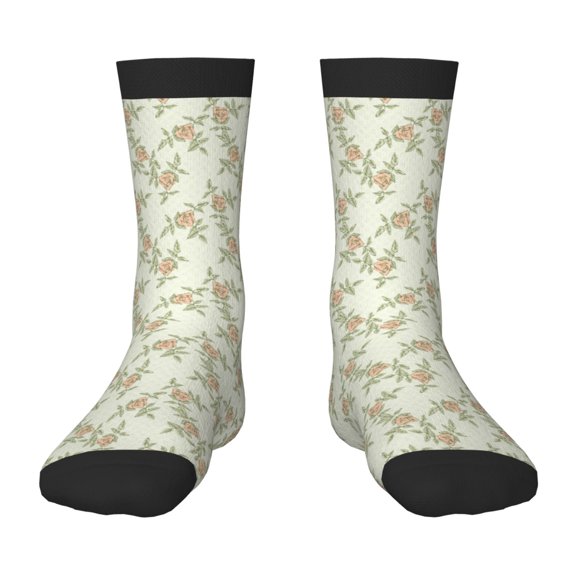 Rateoe Rose (2) Pattern Children's Socks, Socks Gifts ,kids Crew Soft Cotton Socks , Moisture-Wicking, Durable, Ideal for Daily Wear & Sports