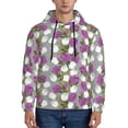 thumbnail image 1 of Rateoe Rose Flowers Pattern Mens Hoodie, Pullover Hooded Sweatshirt, Kangaroo Pocket Hoodie Ideal for Daily Wear, Travel and Home-X-Large, 1 of 7