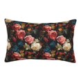 thumbnail image 1 of Rateoe Rose Flowers Pattern Pillow Covers with Invisible Zipper(Pillows are not Included) Standard Pillowcases-16"x24", 1 of 6