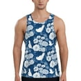 thumbnail image 1 of Rateoe Rose Flowers Pattern Sleeveless Gym Shirt Muscle Tee Breathable Workout Shirt Slim-Fit Tank Quick Dry Fit Muscle Tank Top Bodybuilding Sleeveless T Shirt-Large, 1 of 7