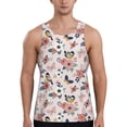 thumbnail image 1 of Rateoe Rose Flowers Pattern Sleeveless Gym Shirt Muscle Tee Breathable Workout Shirt Slim-Fit Tank Quick Dry Fit Muscle Tank Top Bodybuilding Sleeveless T Shirt-Large, 1 of 7