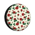 thumbnail image 1 of Rateoe Rose Flowers Pattern Tire Cover Wheel Protectors Weatherproof Wheel Covers Universal Fit for Trailer Rv SUV Truck Camper Travel Trailers Accessories-, 1 of 6