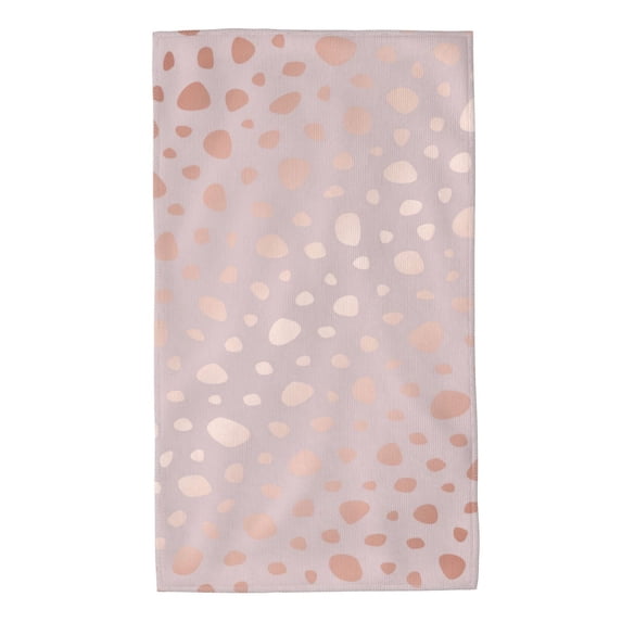 Rateoe Rose Gold Abstract Spots 1 Pattern Microfiber Towel, Beach Towel, Pool Towel, Quick-dry Travel Towel, Soft and Plush towel, Absorbent Towel-27.5x16 Inch