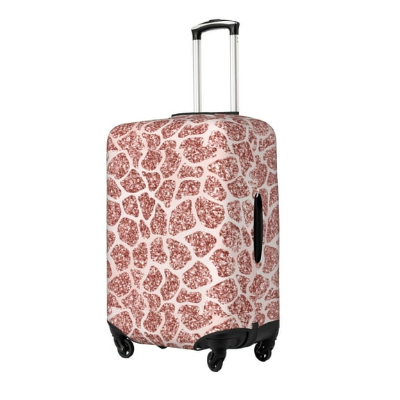 Rateoe Rose Gold Abstract Spots Printed Luggage Cover, Suitcase Protector Fits 18-32 Inch Luggage-Small