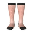 thumbnail image 1 of Rateoe Rose Gold Glitter Pattern Women’s Knee High Crew Socks,Trouser Socks Comfortable, Breathable, Moisture-Wicking and Soft, 1 of 6
