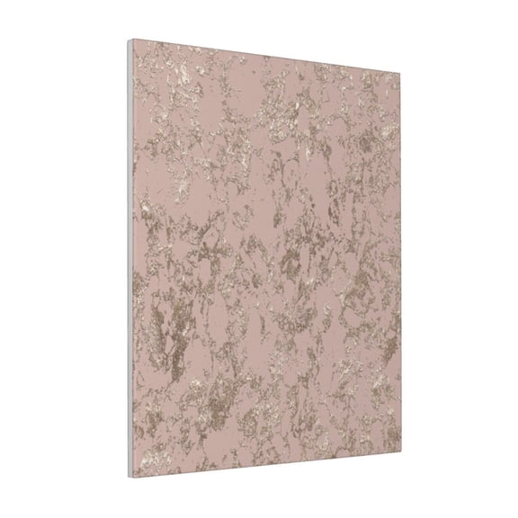 Rateoe Rose Gold Marble Texture Pattern Decorative Picture – Unique Modern Wall Art, Ready-to-Hang Canvas Print for Home (Vertical)