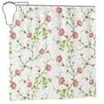 thumbnail image 1 of Rateoe Roses Flowers Shower Curtain - Fancy Bathroom Shower Curtain Sets - Waterproof Shower Curtain with Hooks with 12 Plastic Hooks 72x72 Inches, 1 of 5