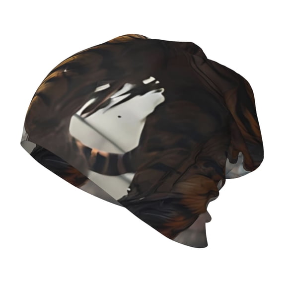 Rateoe Ruins Tiger Warrior Kids Beanie Warm Knit Beanie Hats Boys Girls Winter Hat Soft Slouchy Hats for Kids