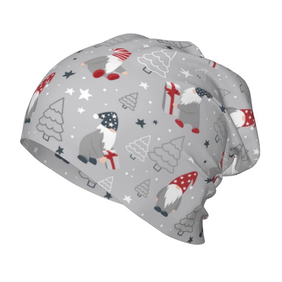 Rateoe Santa with Gifts Kids Beanie Warm Knit Beanie Hats Boys Girls Winter Hat Soft Slouchy Hats for Kids