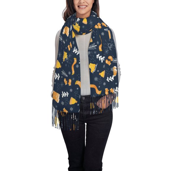 Rateoe Scarf Ski Shoes sock Women's Traditional Scarf Wrap Tassel Shawl Fringes Neck Head Shawl Retro Scarf
