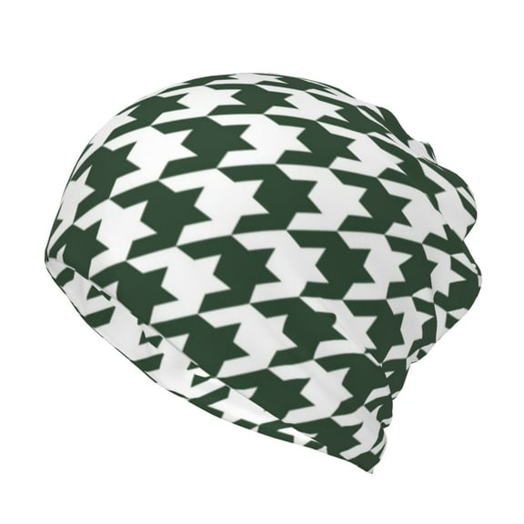 Rateoe Scottish Checkered Cotton Slouchy Beanie Hat for Men/Women,Lightweight Oversize Large Thin Skull Cap Night Sleeping Cap