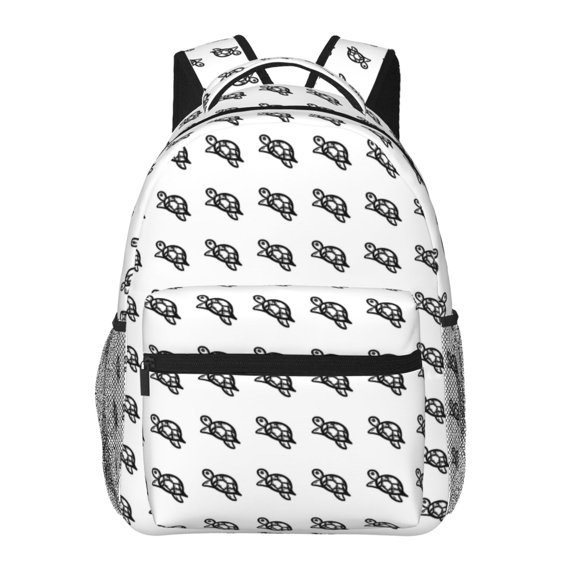 Rateoe SeTurtle27 Pattern Casual Backpack for School, Work, Travel  Adjustable Straps, Multiple Compartments  Ergonomic Design, Fits Laptops and Tablets