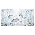 thumbnail image 1 of Rateoe Sea Animals Print Mouse Pad - Extended Large Gaming Mousepad,Non-Slip Stitched Edge,16x29.5 Inch, 1 of 8