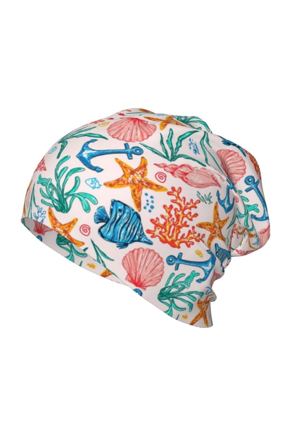 Sea Creatures Kids Beanie Warm Knit Beanie Hats Boys Girls Winter Hat Soft Slouchy Hats for Kids
