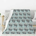 thumbnail image 1 of Rateoe Sea Otter Pattern Flannel Throw Blanket, Ultra-soft Blanket for Bed, Couch, Car, Hypoallergenic Anti-pilling blanket-50"x40"(Vertical), 1 of 6