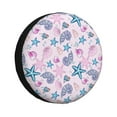 thumbnail image 1 of Rateoe Sea Shells 3 Pattern Tire Cover Wheel Protectors Weatherproof Wheel Covers Universal Fit for Trailer Rv SUV Truck Camper Travel Trailers Accessories-15 inch, 1 of 6