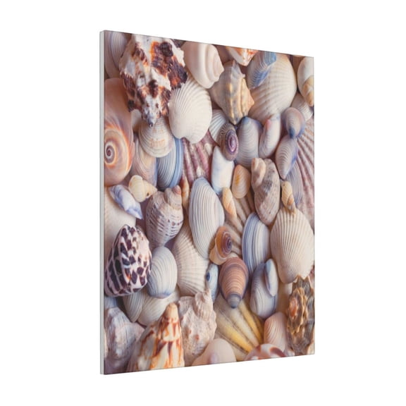 Rateoe Sea Shells Pattern Decorative Picture – Unique Modern Wall Art, Ready-to-Hang Canvas Print for Home (Vertical)