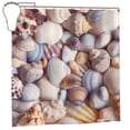 thumbnail image 1 of Rateoe Sea Shells Shower Curtain - Fancy Bathroom Shower Curtain Sets - Waterproof Shower Curtain with Hooks with 12 Plastic Hooks 72x72 Inches, 1 of 5