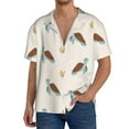 thumbnail image 1 of Rateoe Sea Turtle Print Mens Front Pocket Hawaiian Shirts Casual Shirts Short Sleeve Button Down Beach Tropical Shirts-X-Large, 1 of 5