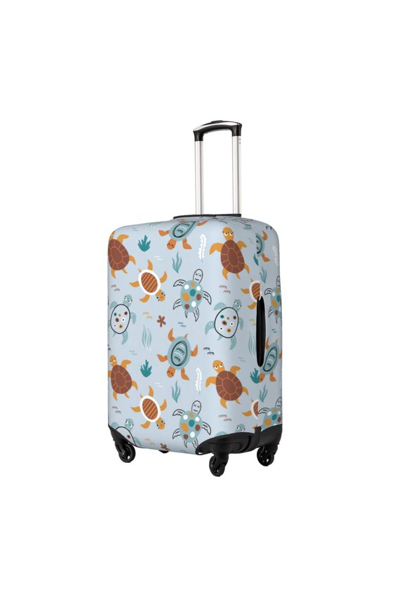 Sea Turtle Printed Luggage Cover, Suitcase Protector Fits 18-32 Inch Luggage-Small