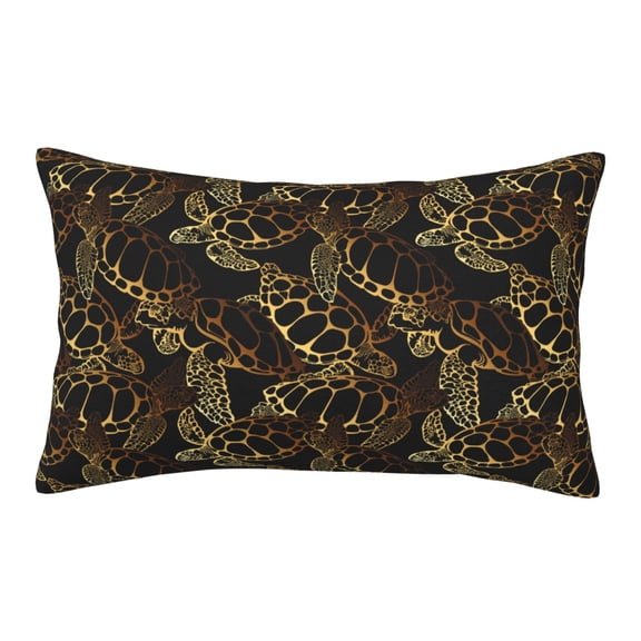 Rateoe Sea Turtle With Ocean Pattern Pillow Covers with Invisible Zipper(Pillows are not Included) Standard Pillowcases-14"x20"