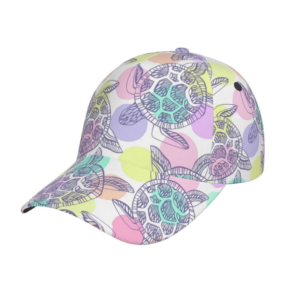 Rateoe Sea Turtles Pattern Men’s Baseball Cap – Adjustable Curved Brim Hat, Soft Cotton Sports Cap for Outdoor, Casual, and Everyday Wear, Comfortable & Breathable