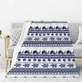 thumbnail image 1 of Rateoe Sea Underwater Animals1 Pattern Flannel Throw Blanket, Ultra-soft Blanket for Bed, Couch, Car, Hypoallergenic Anti-pilling blanket-80"x60"(Vertical), 1 of 6