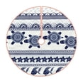 thumbnail image 1 of Rateoe Sea Underwater Turtles Pattern Christmas Tree Skirt with Ties , Christmas Tree Decorations, Farmhouse Christmas Decor Xmas Holiday Decorations-30", 1 of 6