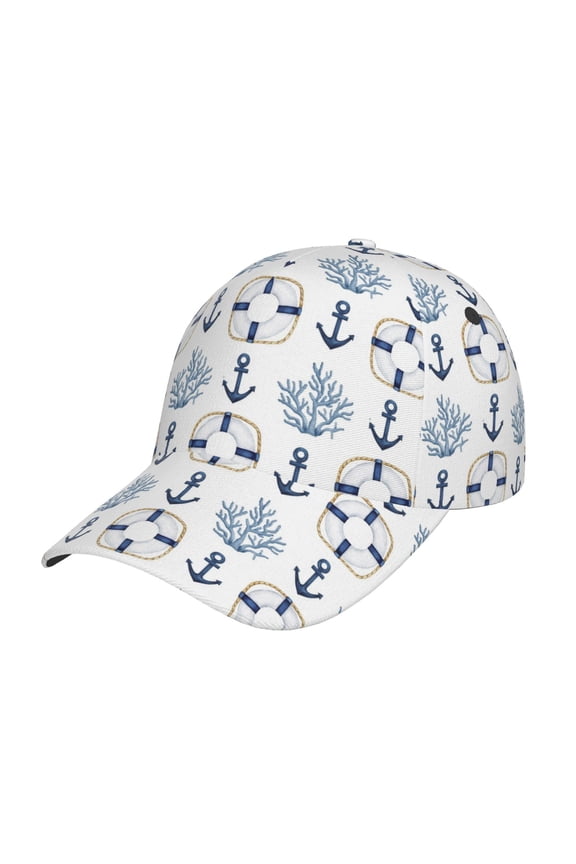 Sea Vacations Pattern Baseball Cap Outdoor Cap Mountain Dad Hat - Unstructured Soft Cotton Cap-Adjustable UV Protection Cap