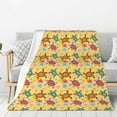 thumbnail image 1 of Rateoe Sea and Sand Pattern Flannel Throw Blanket, Ultra-soft Blanket for Bed, Couch, Car, Hypoallergenic Anti-pilling blanket-50"x40"(Vertical), 1 of 6