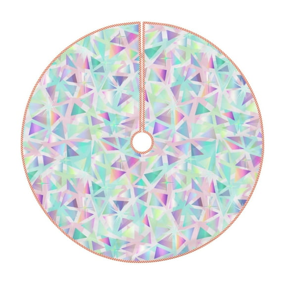 Rateoe Sequins Pattern Christmas Tree Skirt with Ties, Christmas Tree Decorations, Farmhouse Christmas Decor Xmas Holiday Decorations-30"