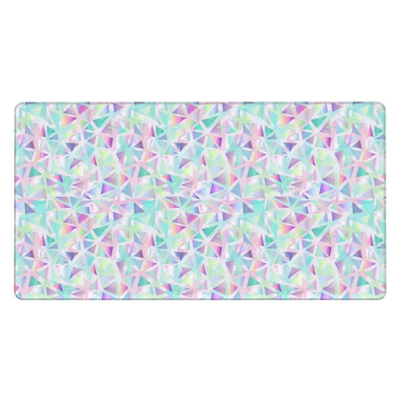 Rateoe Sequins Print Mouse Pad - Extended Large Gaming Mousepad,Non-Slip Stitched Edge,16x29.5 Inch