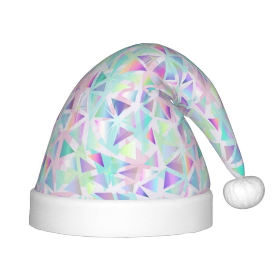 Rateoe Sequins Santa Hat Confortable Christmas Hat for Christmas Party Favors Fit for Kids