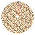 thumbnail image 1 of Rateoe Set With Peanut Print Christmas Tree Skirt 30" for Xmas Holiday New Year Party Circle Tree Mat Ornaments Decoration, 1 of 7