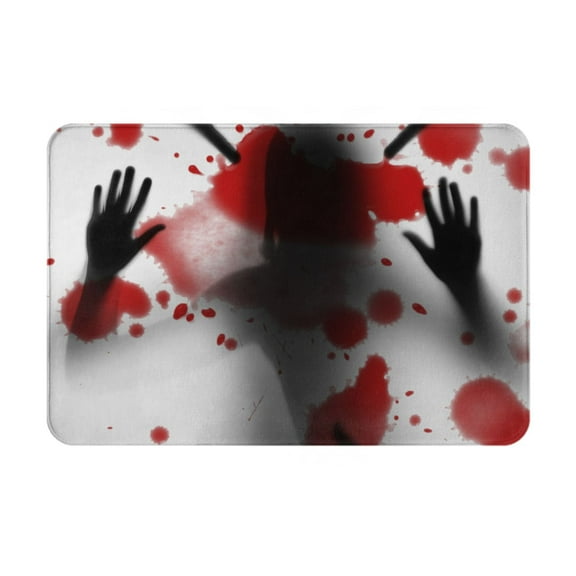 Rateoe Shadows Behind Pattern Flannel Door Mat Indoor Outdoor Entrance, Waterproof All-Weather Doormat,Fade Resistant, Low Profile Entryway Mat 16x24in