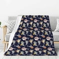 thumbnail image 1 of Rateoe Sharks In Sunglasses Pattern Flannel Throw Blanket, Ultra-soft Blanket for Bed, Couch, Car, Hypoallergenic Anti-pilling blanket-80"x60"(Vertical), 1 of 6