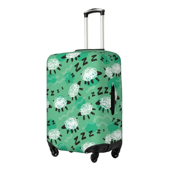 Rateoe Sheep Zzz Printed Luggage Cover, Suitcase Protector Fits 18-32 Inch Luggage-Small