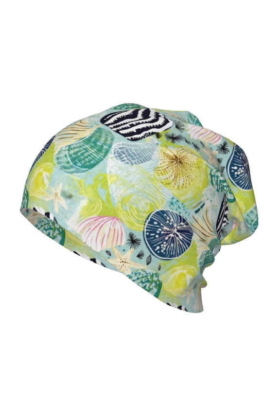 Shell Clam Kids Beanie Warm Knit Beanie Hats Boys Girls Winter Hat Soft Slouchy Hats for Kids