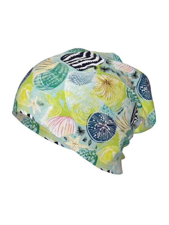 Shell Clam Kids Beanie Warm Knit Beanie Hats Boys Girls Winter Hat Soft Slouchy Hats for Kids