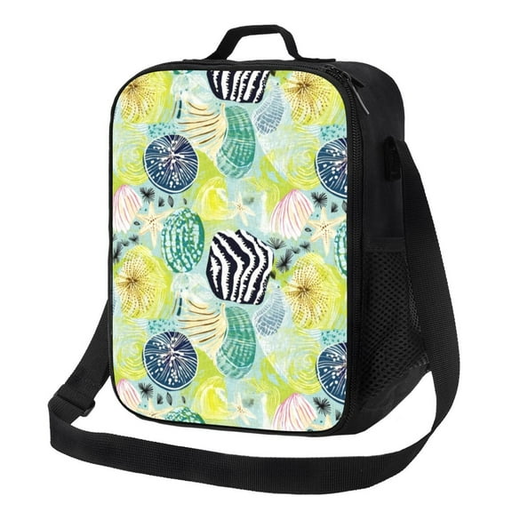 Rateoe Shell Clam Lunch Bag Reusable Lunch Box with Shoulder Straps for Men Women Insulated Portable Lunchbox for adults Suitable for School Work Picnic