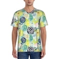 thumbnail image 1 of Rateoe Shell Clam Pattern Men’s Baseball Short Sleeve Polo Shirt, Midweight Men's Shirt Golf Shirt Polo Shirts Quick Dry Short-XX-Large, 1 of 7
