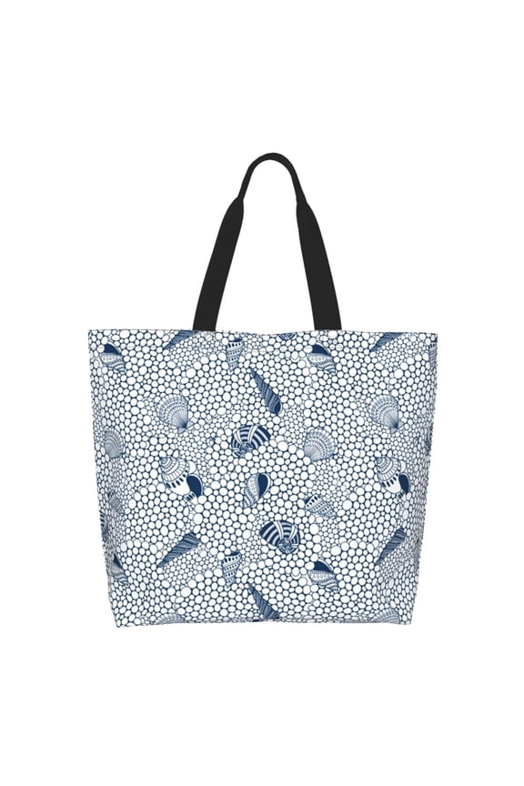 Shells And Sand Tote Bag - Waterproof Lightweight Handbags Travel Shoulder Bag for Hiking Yoga Gym Swimming Travel Beach