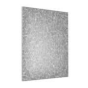 Rateoe Silver Mosaic Pattern Decorative Picture   Unique Modern Wall Art, Ready-to-Hang Canvas Print for Home Vertical