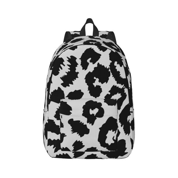Rateoe Similar To Leopard Print Pattern Canvas College Laptop Backpack,Travel Daypack,Durable Rucksack Travel Notebook Bag School Backpack Book Bag for Men Women-Small